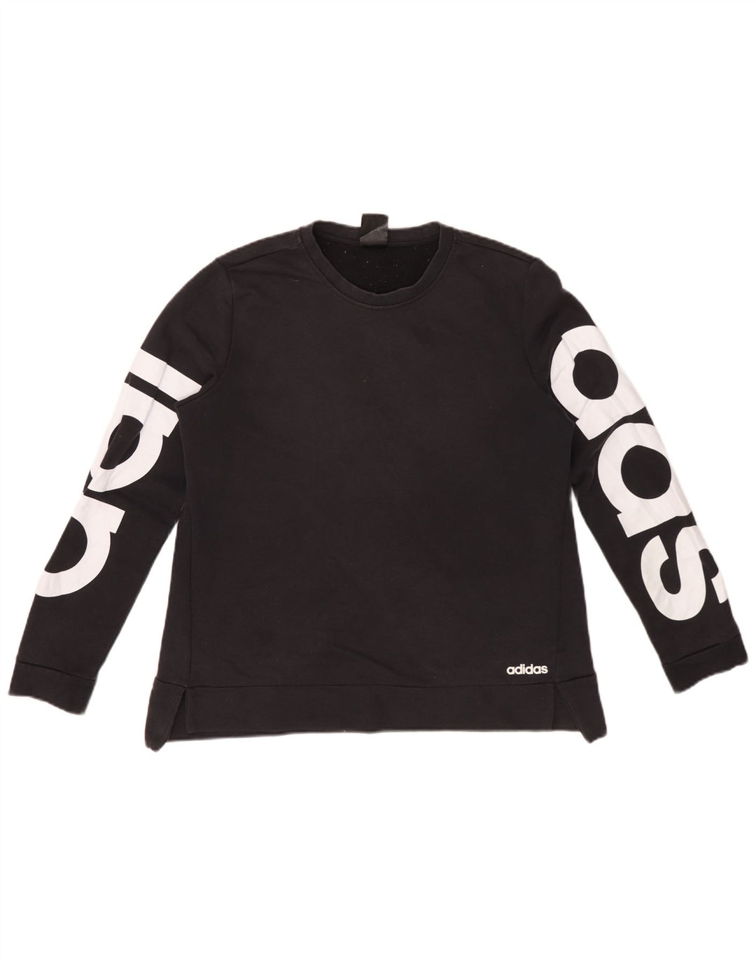 Adidas Damen Climalite Graphic Sweatshirt Pullover IT 44 Mittelschwarze Baumwolle