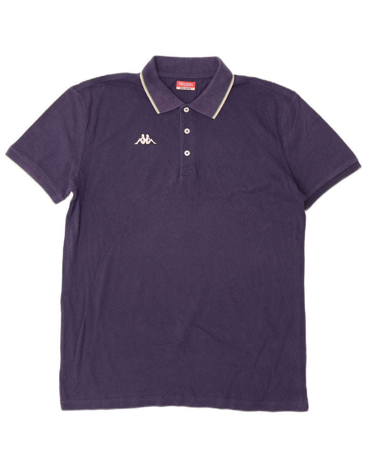 Kappa Herren Poloshirt 2XL Marineblau Baumwolle