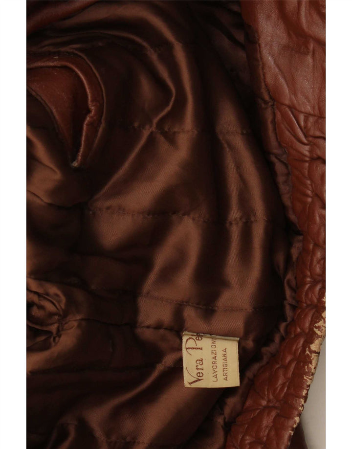 Vintage Herren Lederjacke UK 40 Large Burgund