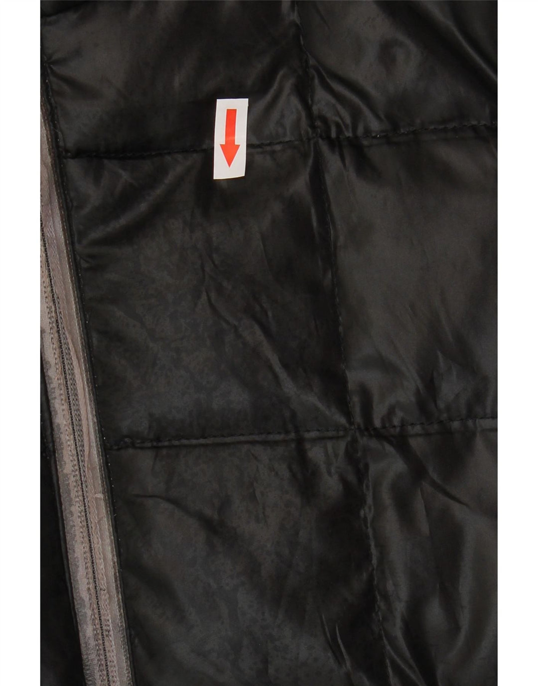 Zara wattierte Jungenjacke mit Kapuze, 13–14 Jahre, XL, schwarzes Polyester