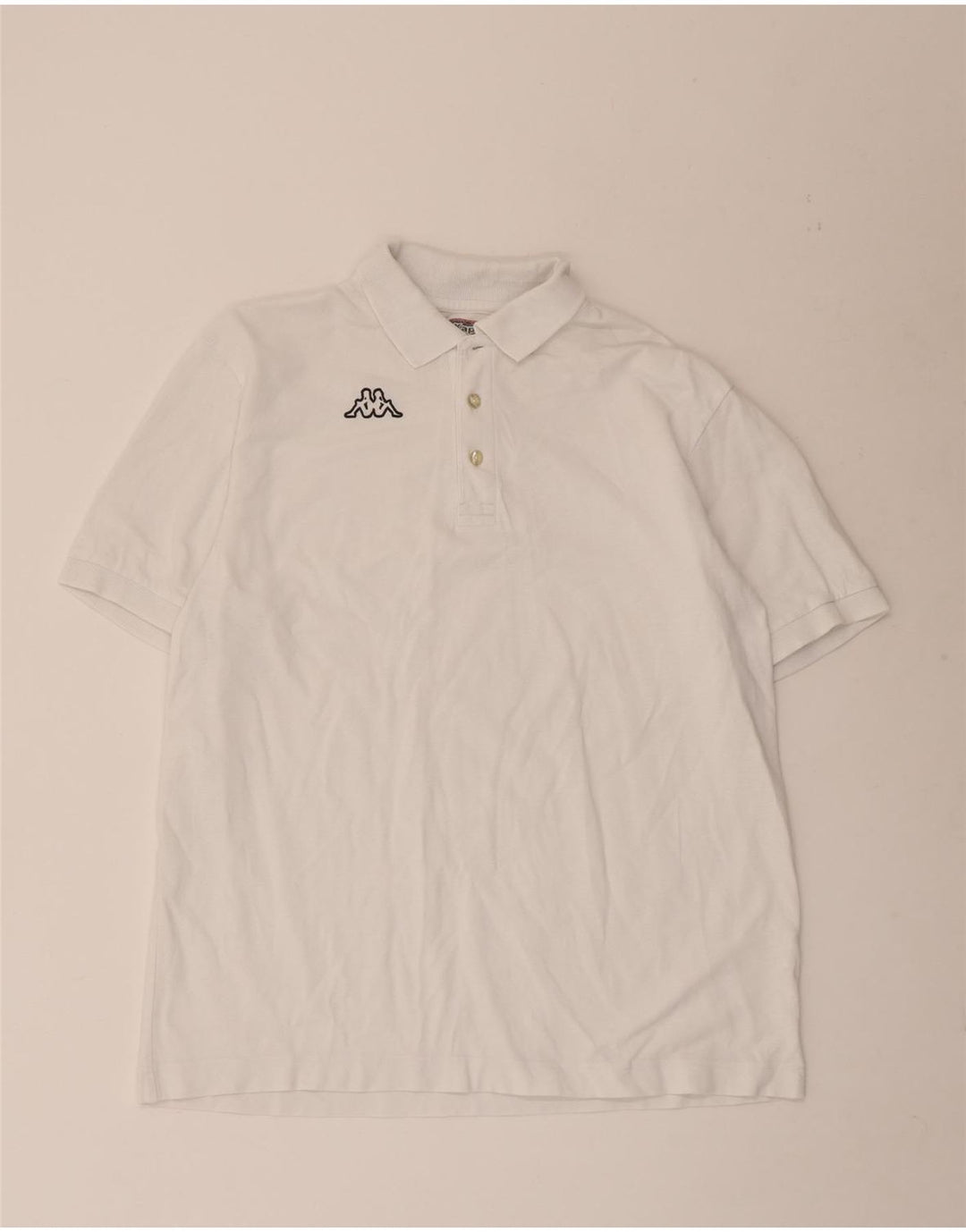 Kappa Herren Poloshirt XL Weiße Baumwolle