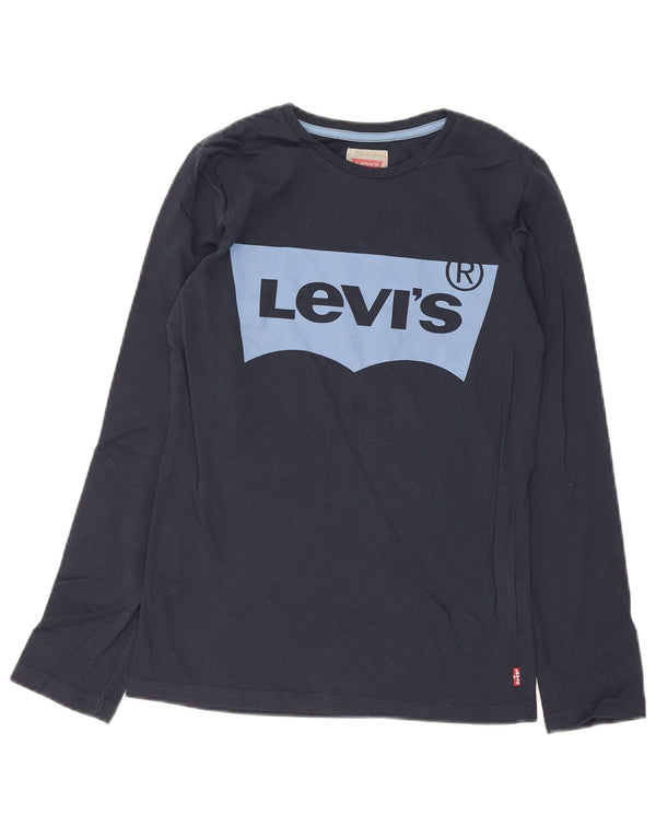 Levi's Jungen Regular Graphic Top Langarm 13–14 Jahre marineblaue Baumwolle