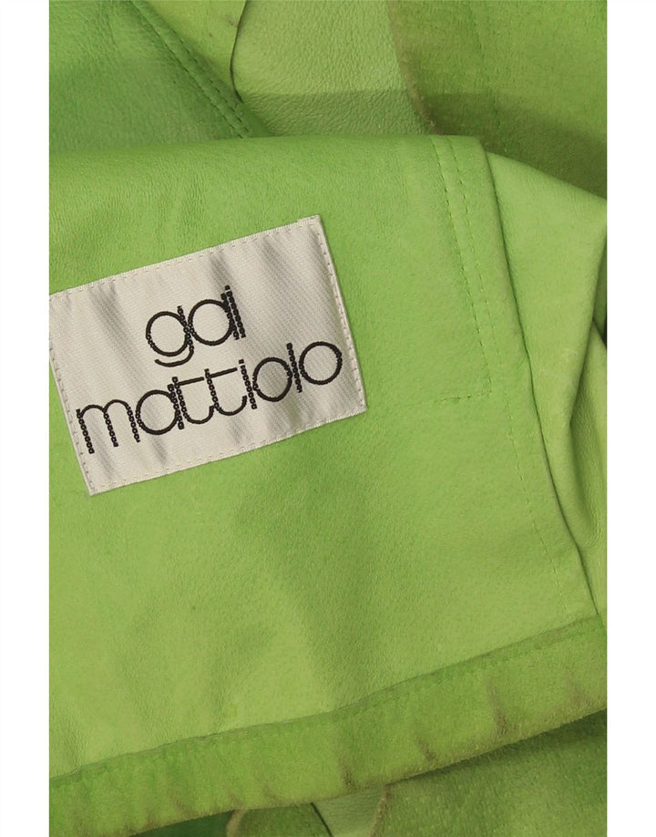 Gai Mattiolo Damen Wildlederjacke UK 16 Large Grün