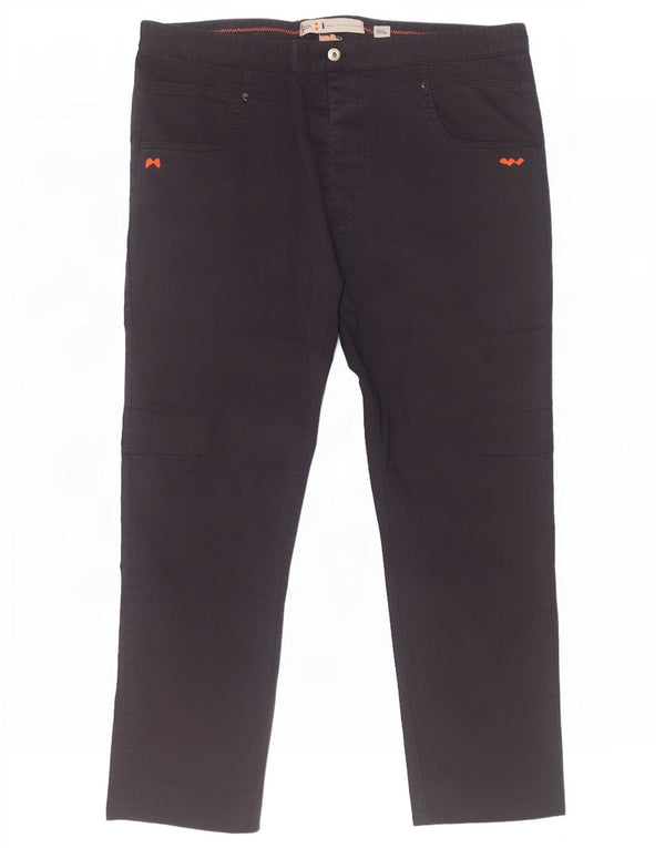 Slam Herren Slim Freizeithose IT 54 2XL W38 L27 Marineblau Baumwolle