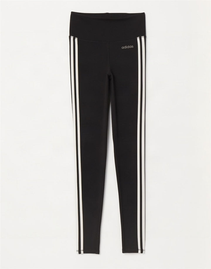 Adidas Damen Climalite Leggings UK 4/6 XS Schwarz Polyester