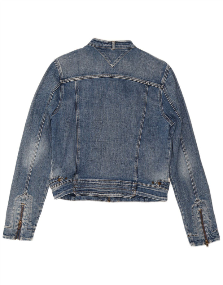 Tommy Hilfiger Damen Jeansjacke UK 14 Große blaue Baumwolle