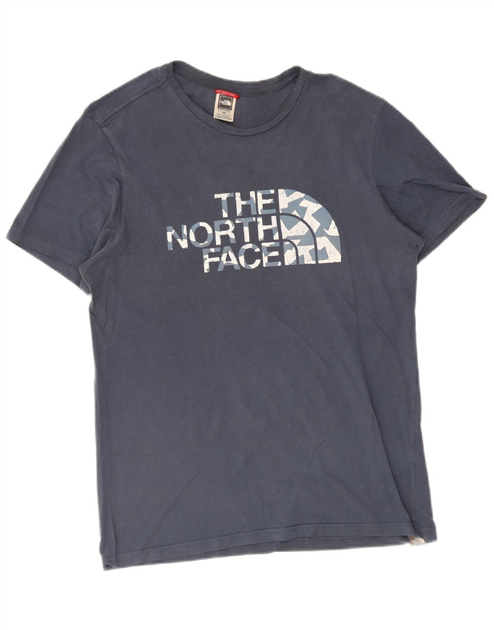 The North Face Herren Grafik-T-Shirt-Oberteil Mittelblau