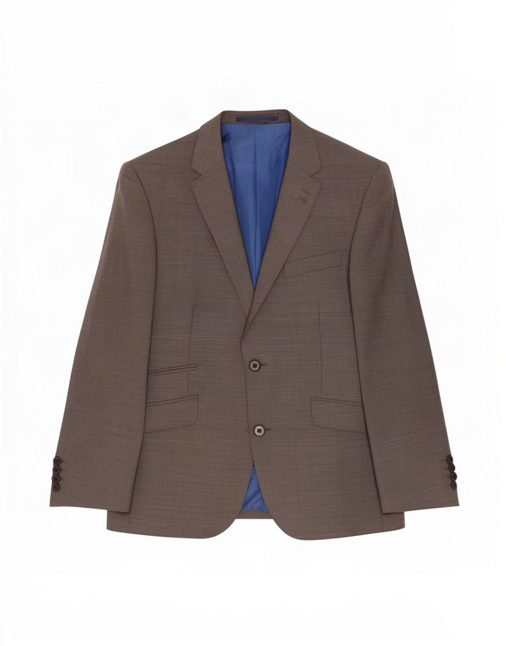 Marks & Spencer Herren-Blazer mit maßgeschneiderter Passform, 2 Knöpfe, UK 40, Mittelgrau