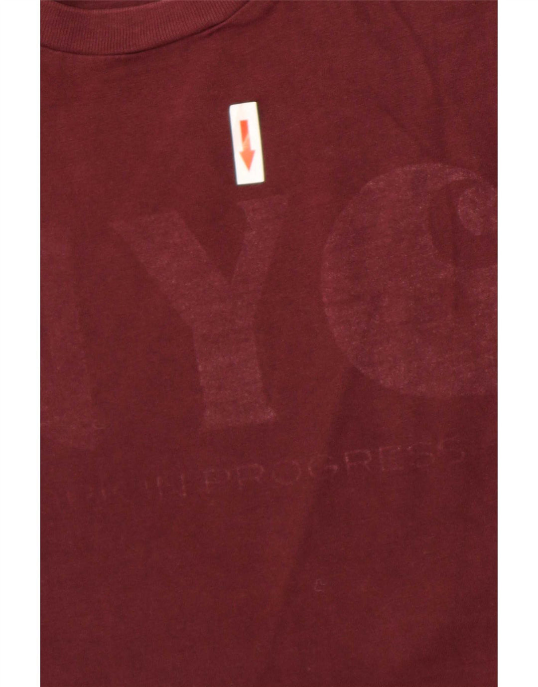 Carhartt Herren Grafik-T-Shirt-Oberteil aus mittlerer burgunderroter Baumwolle