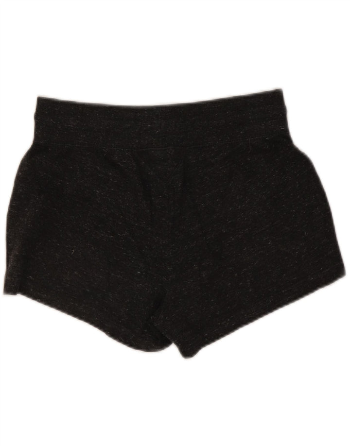 Nike Damen-Sportshorts UK 12 Mittelgrau gefleckte Baumwolle