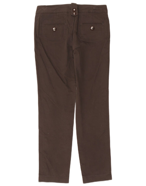 Fay Damen Slim Casual Hose IT 42 Medium W30 L28 Braune Baumwolle