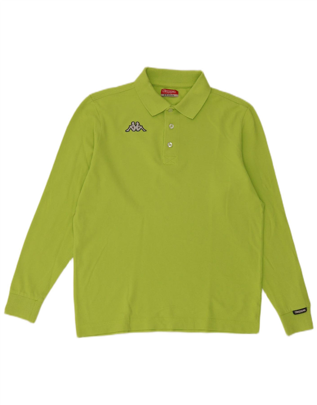 Kappa Herren Langarm-Poloshirt Small Grün