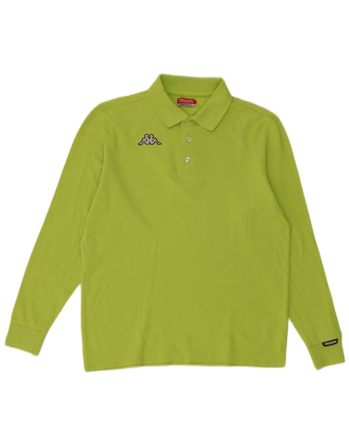 Kappa Herren Langarm-Poloshirt Small Grün