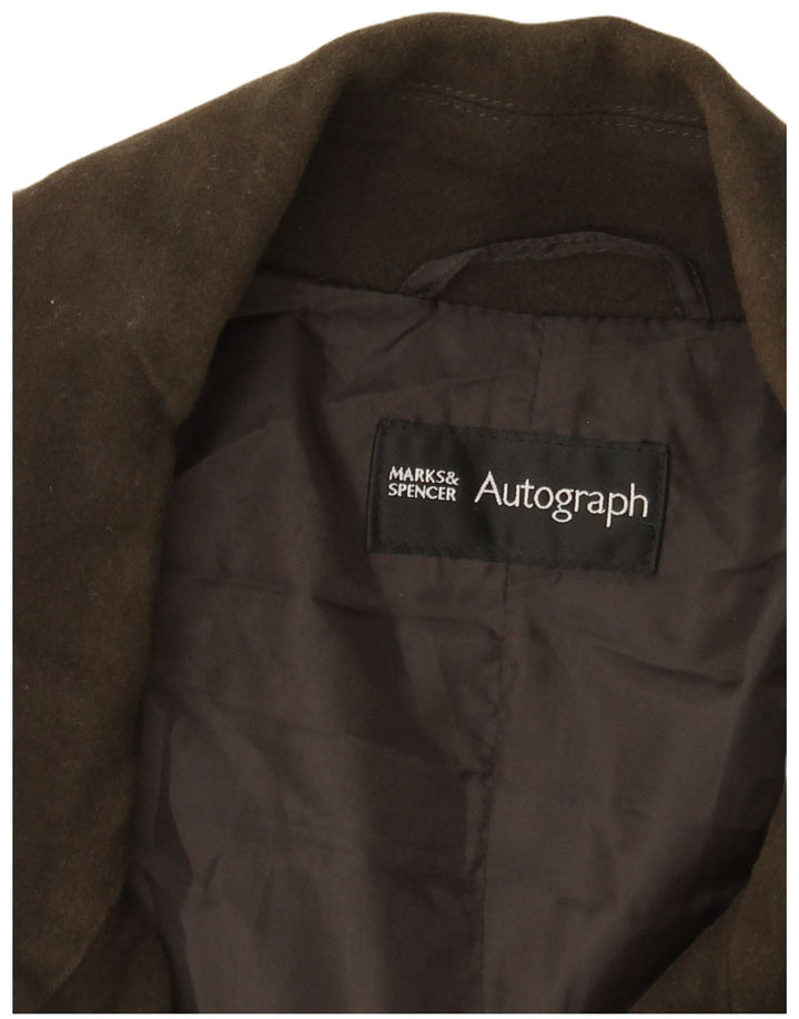 Marks & Spencer Herren Autograph Open Wildlederjacke UK 42 XL Khaki