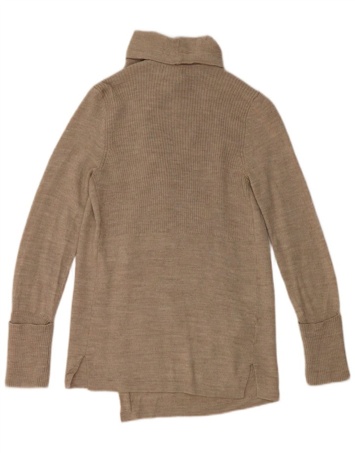 EDDIE BAUER Offener Damen-Cardigan-Pullover UK 6 XS Beige Acryl