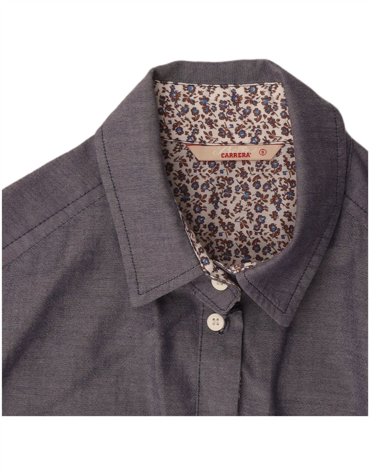 CARRERA Damen Hemd UK 10 Small Blau