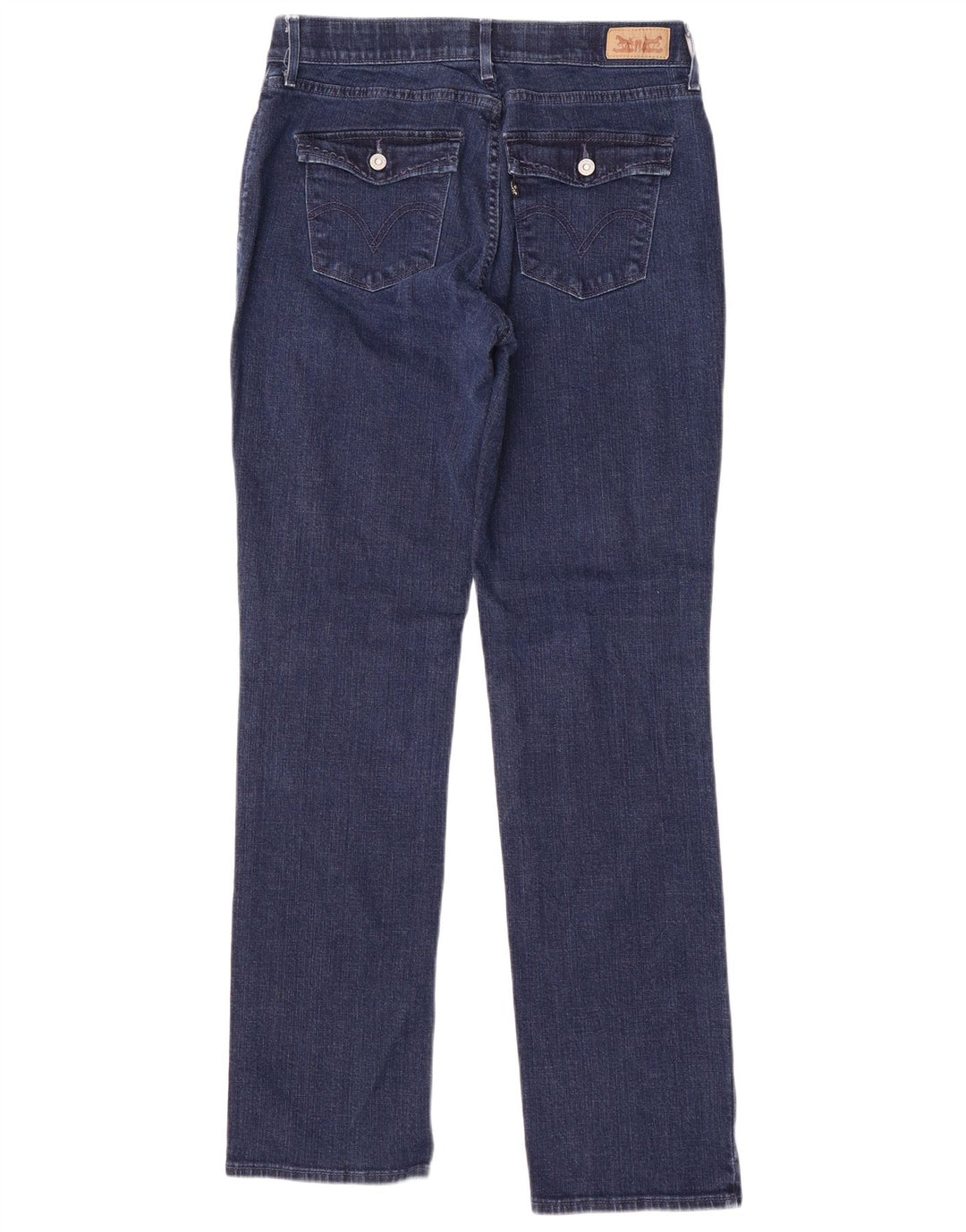 LEVI'S Damen 525 Straight Jeans W30 L31 Marineblau