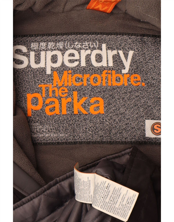 Superdry Herren-Parka mit Kapuze, UK 36, Größe S, braun, Polyester