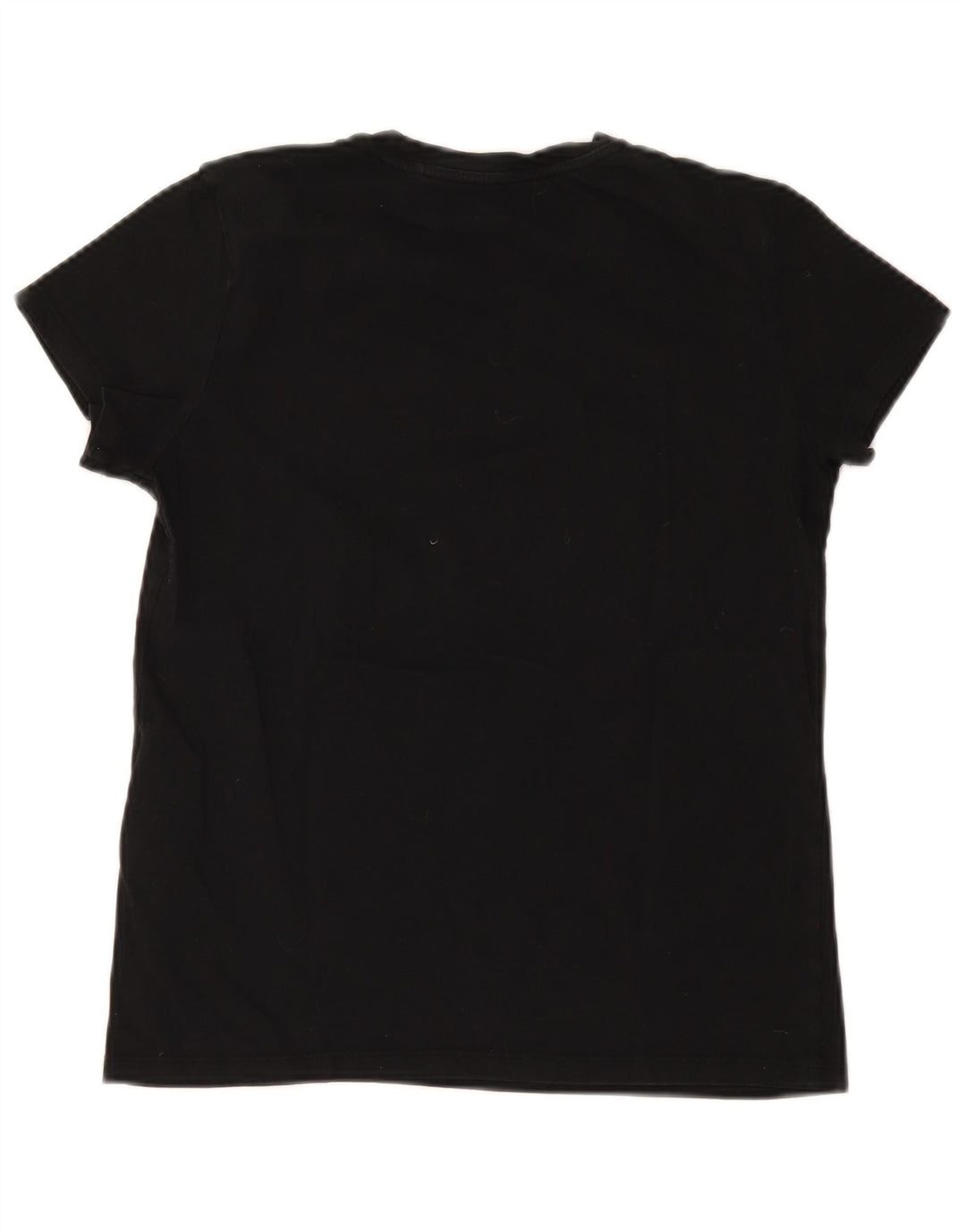 Levi's Damen T-Shirt Top UK 10 Small Schwarz Baumwolle