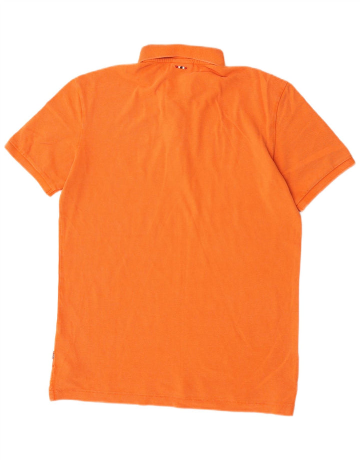 Napapijri Herren Poloshirt Mittelorange Baumwolle
