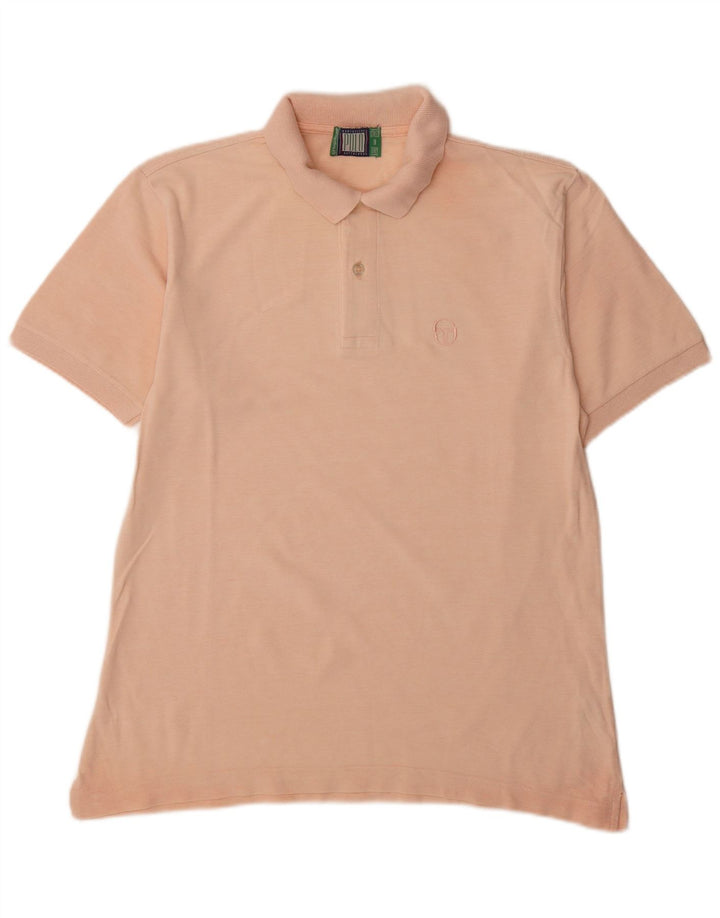 Sergio Tacchini Herren-Poloshirt aus mittelrosa Baumwolle