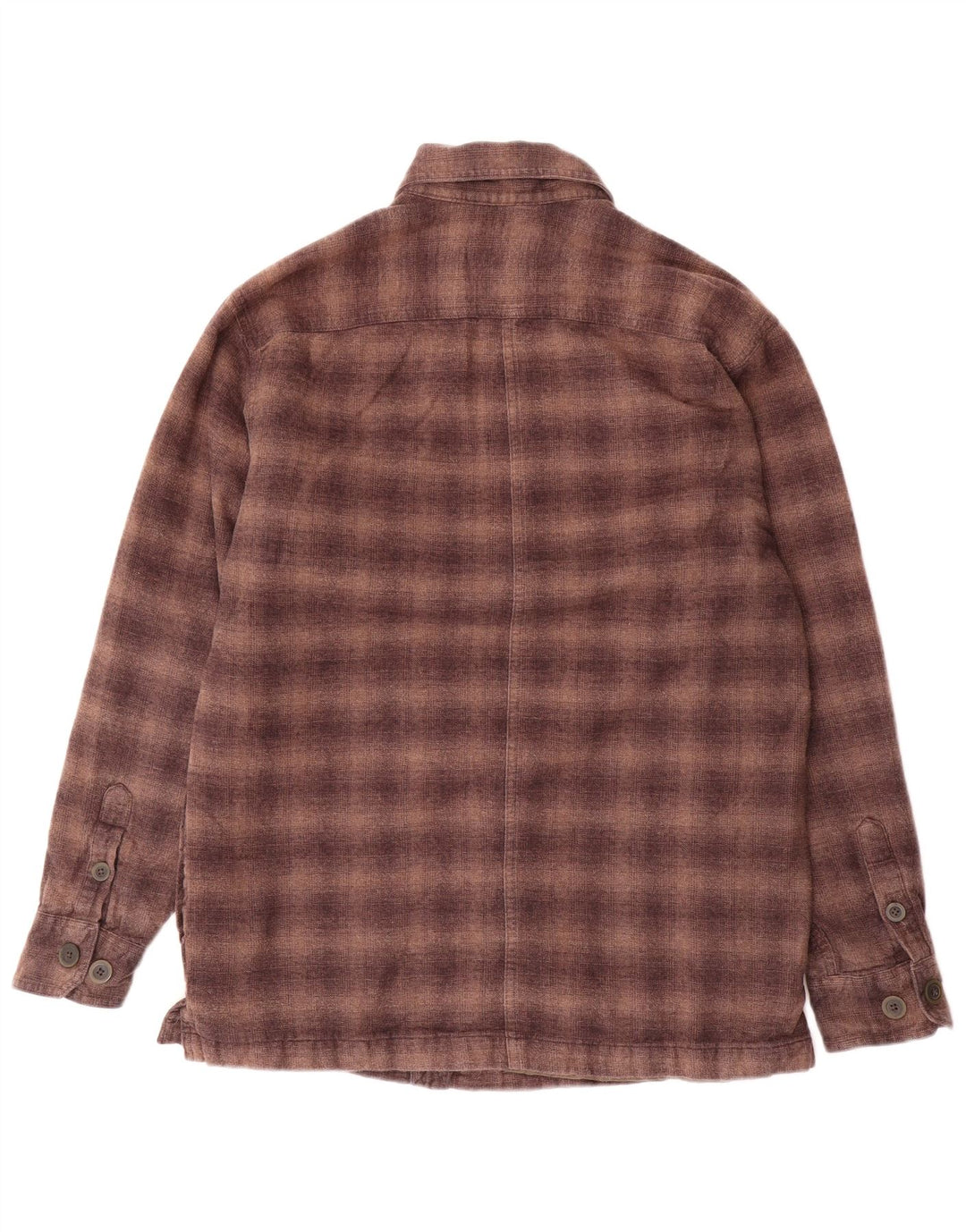 IZOD Herren-Lumberjack-Flanellhemd, klein, braun kariert, Baumwolle