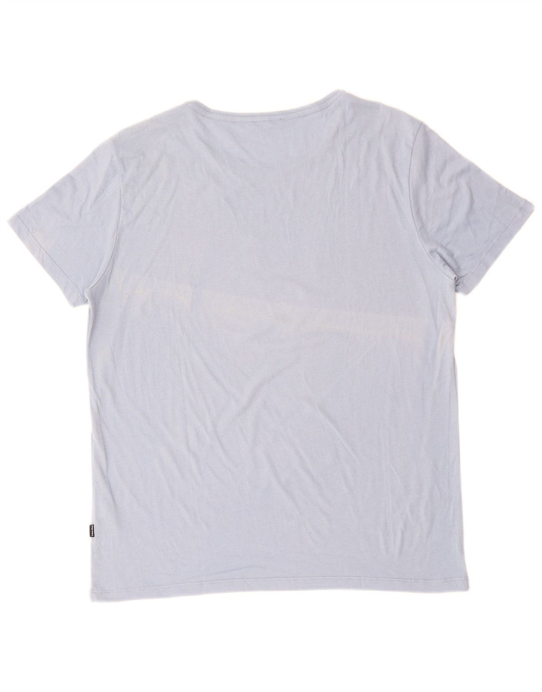 CALVIN KLEIN Herren Grafik T-Shirt Top Mittelblaue Baumwolle