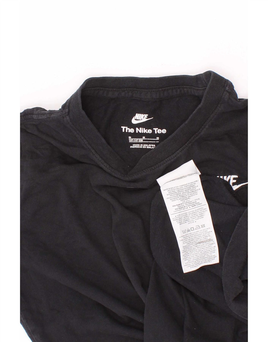 Nike T-Shirt für Jungen, 10–11 Jahre, mittelgroß, schwarze Baumwolle
