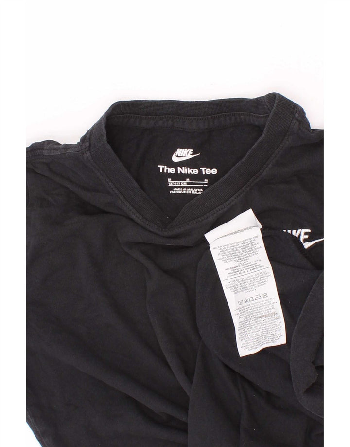 Nike T-Shirt für Jungen, 10–11 Jahre, mittelgroß, schwarze Baumwolle