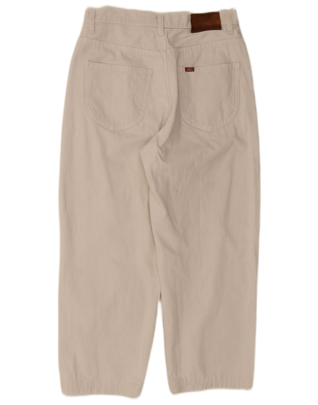 Lee Herren Riders Cropped Jeans W33 L24 Weiße Baumwolle