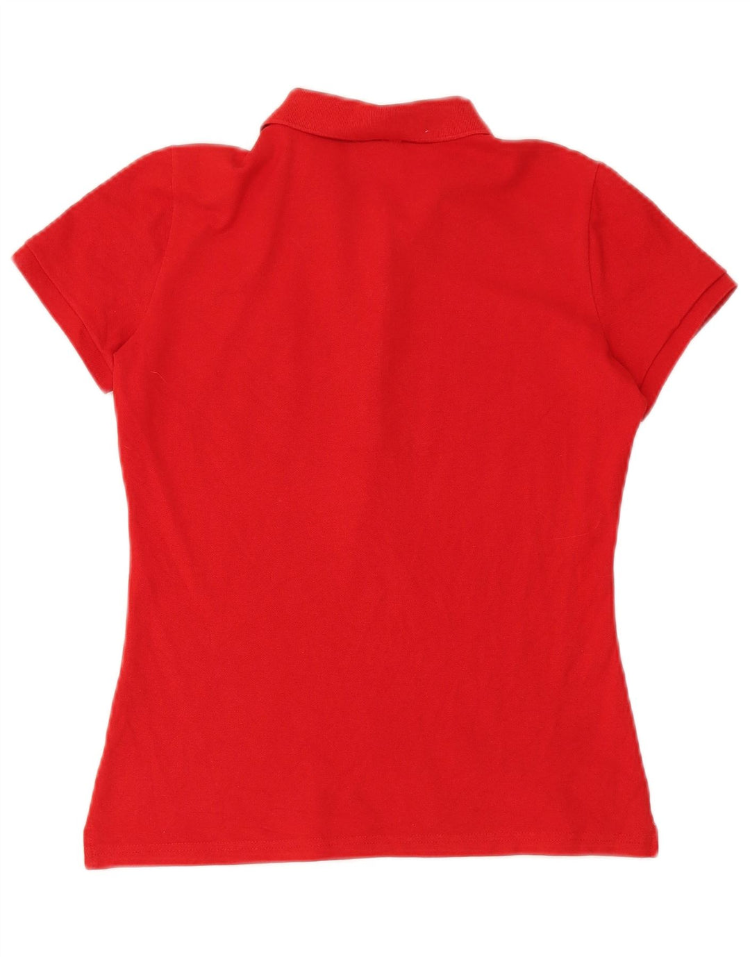 Lacoste Damen Poloshirt Größe 40 Mittelrote Baumwolle