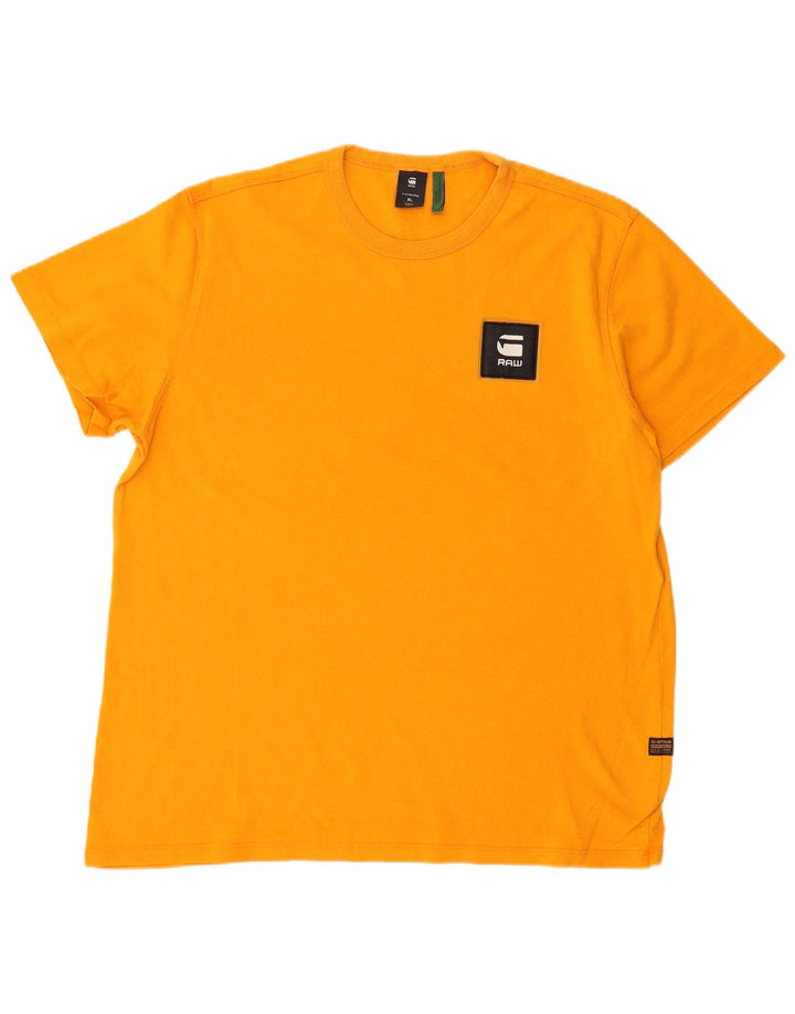 G-STAR Mens T-Shirt Top XL Orange