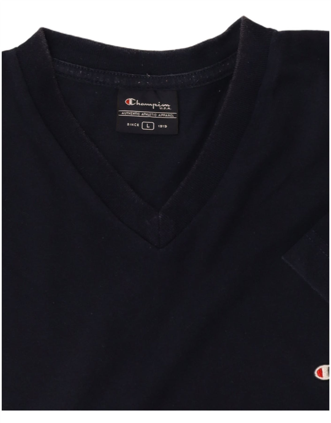 CHAMPION Mens T-Shirt Top Large Navy Blue