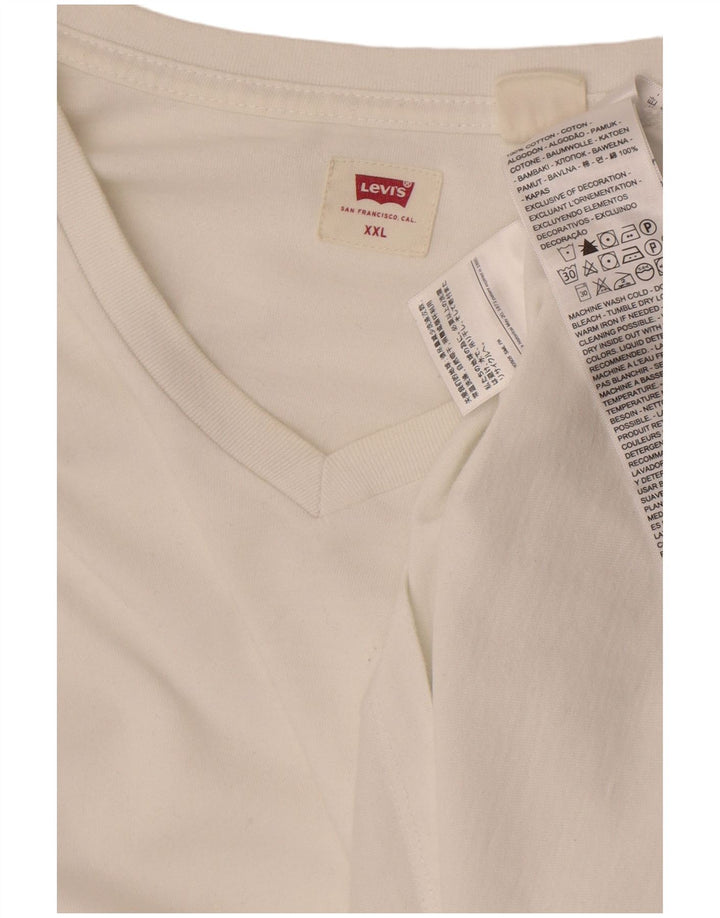 Levi's Herren T-Shirt 2XL Weiße Baumwolle