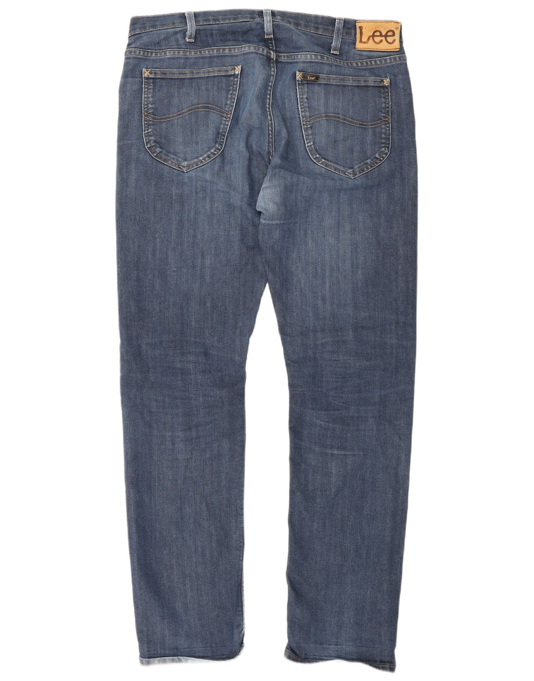 Lee Herren Daren Straight Jeans W36 L34 Blaue Baumwolle