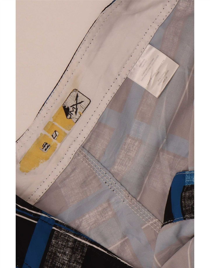 Billabong Herren-Badeshorts, groß, schwarz kariert, Polyester