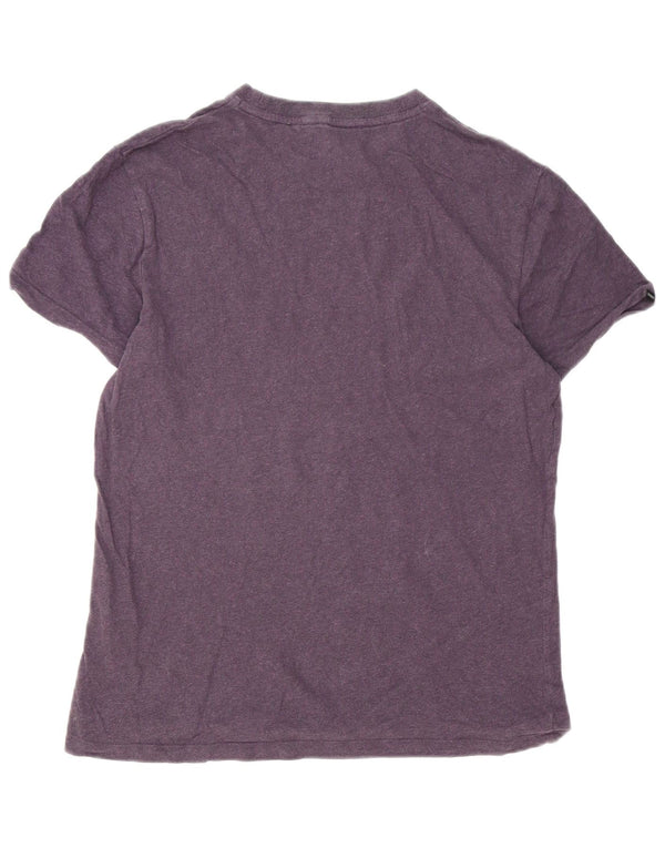 Superdry Herren T-Shirt-Oberteil aus mittelvioletter Baumwolle