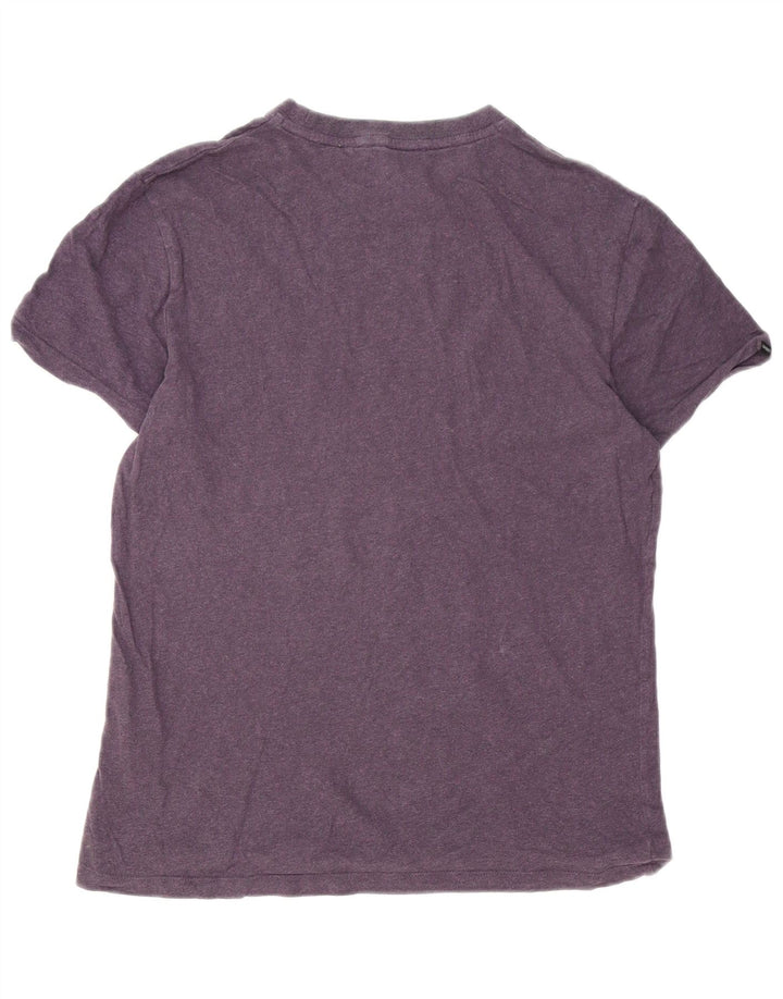 Superdry Herren T-Shirt-Oberteil aus mittelvioletter Baumwolle