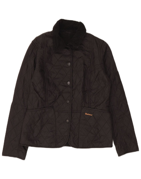Barbour Damen Steppjacke UK 10 Small Schwarz Polyamid