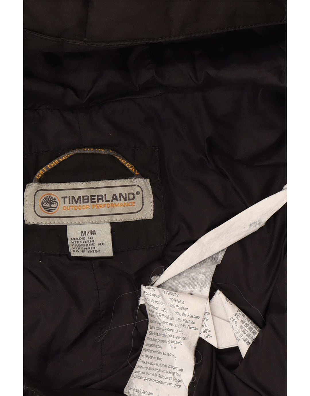 Timberland Damen Kapuzenmantel, gepolstert, UK 14, mittelschwarz, Polyester