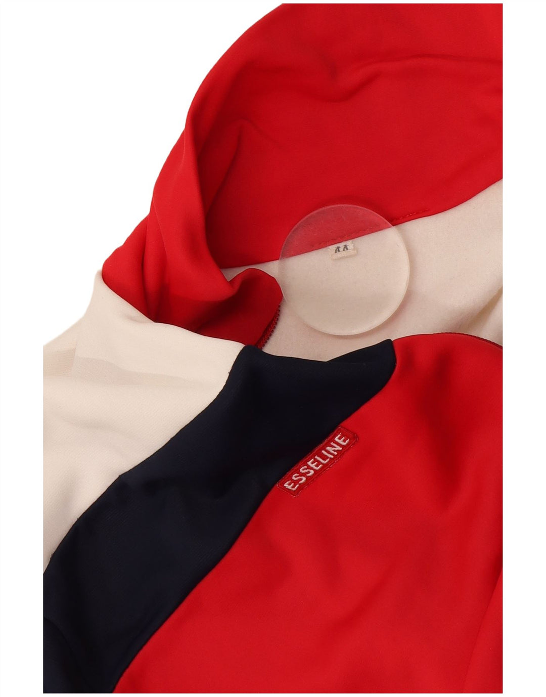 Vintage Damen Trainingsanzug Top Jacke IT 44 XS Rot Farbblock