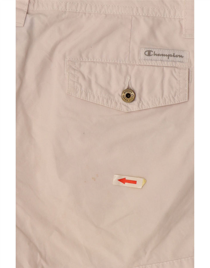 CHAMPION Damen-Freizeitshorts, Größe M, W30, cremefarbene Baumwolle