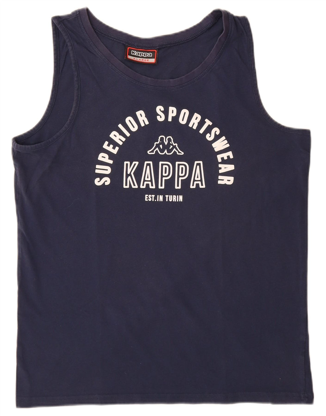 Kappa Herren Graphic Vest Top XL Marineblau