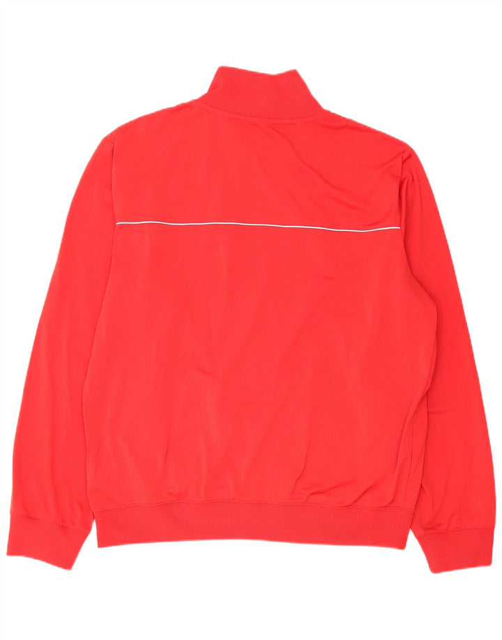 Nike Herren-Trainingsanzug-Top-Jacke, großes rotes Polyester