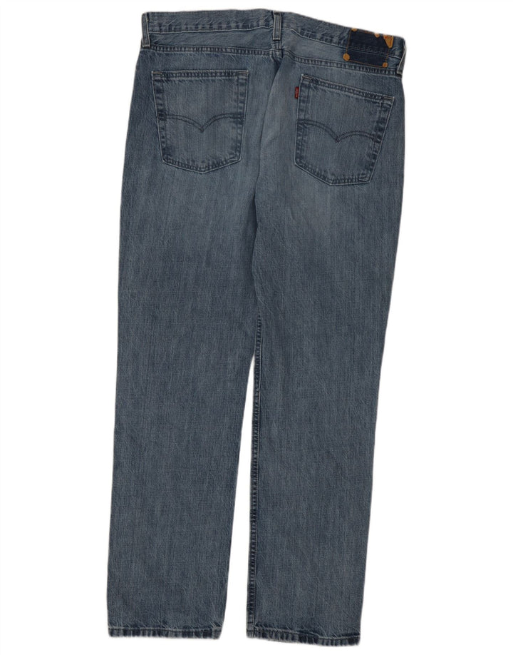 Levi's Herren Straight Jeans W36 L32 Blaue Baumwolle