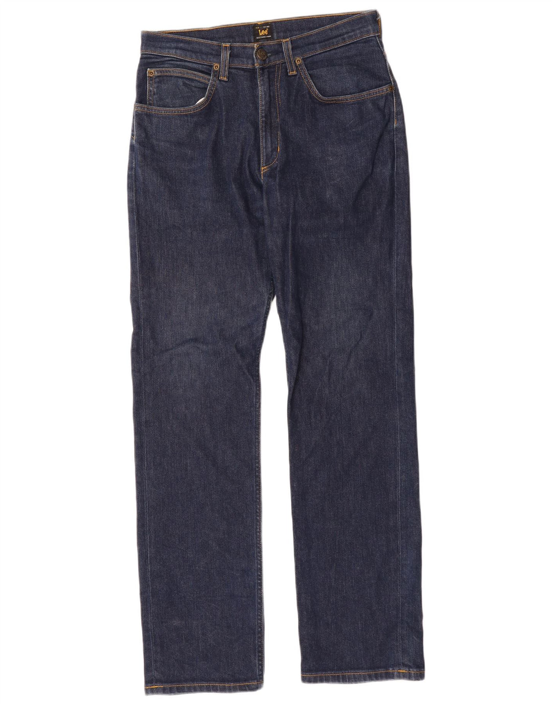 Lee Herren Brooklyn Straight Jeans W30 L32 Blaue Baumwolle