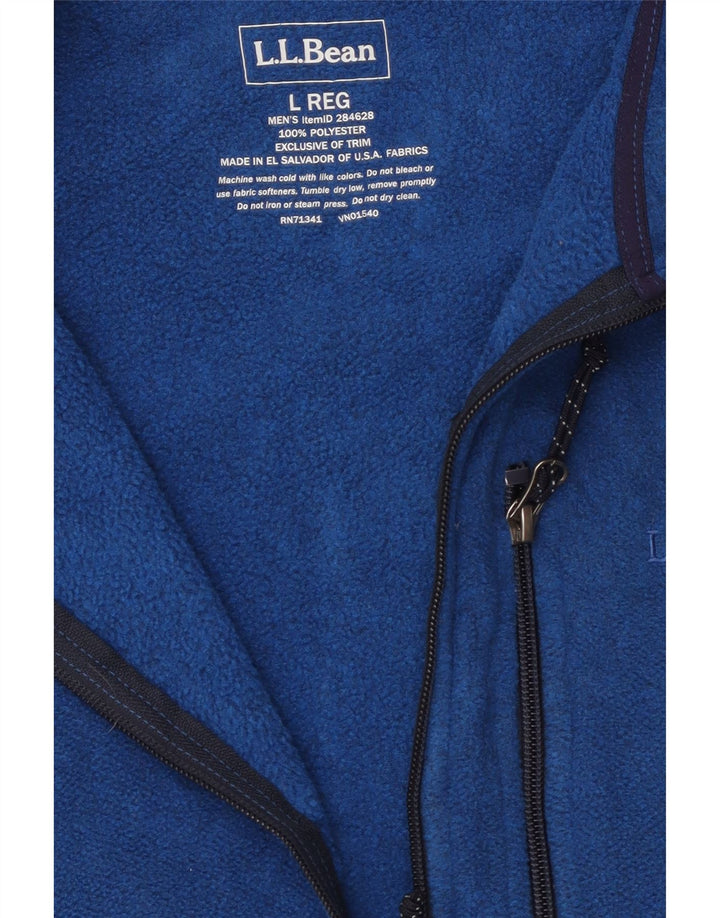 L.L.Bean Herren Fleeceweste UK 40 Large Blau Polyester