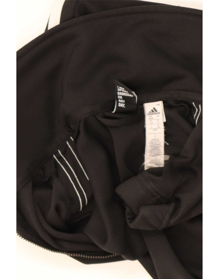 Adidas Herren Trainingsanzug Top Jacke UK 38/40 Medium Schwarz Polyester