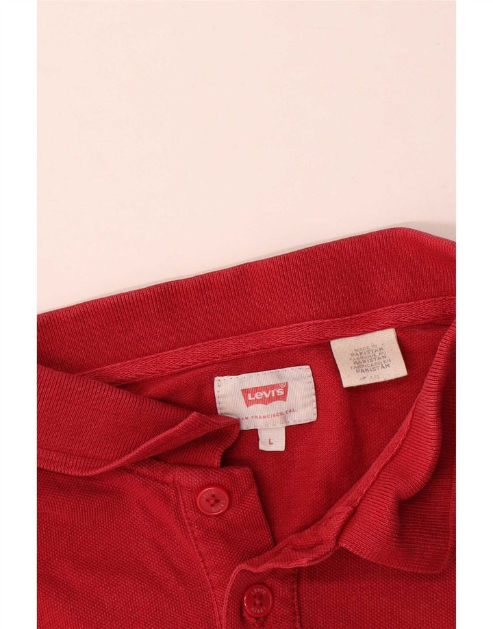 Levi's Herren-Poloshirt, große rote Baumwolle