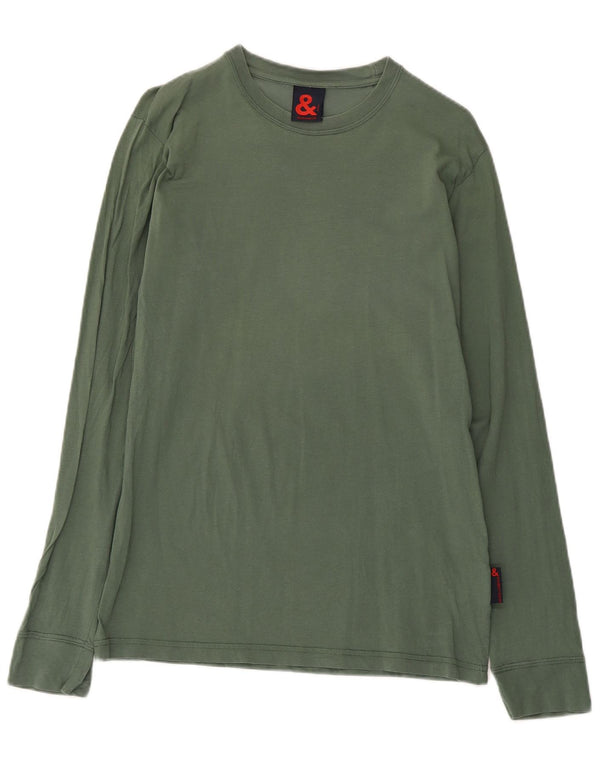 Dolce & Gabbana Damen Top Langarm IT 48 XL Khaki Baumwolle